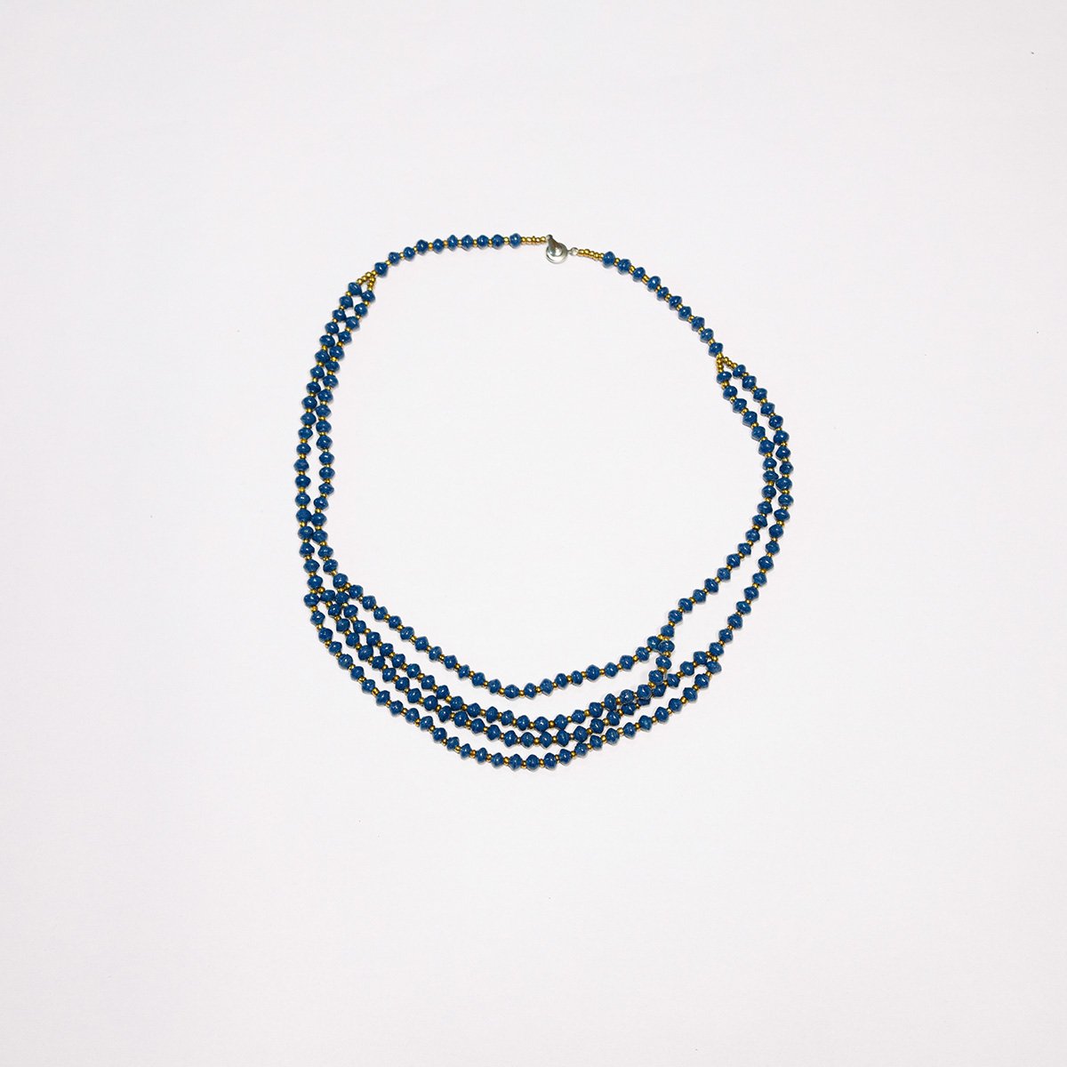 Elegant 1-2-4 Progressive Branch Triple strand Necklace