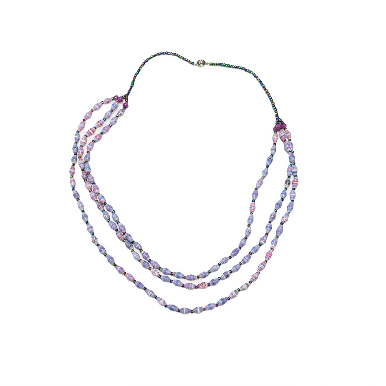 Elegant Glass Branch - Triple strand Necklace