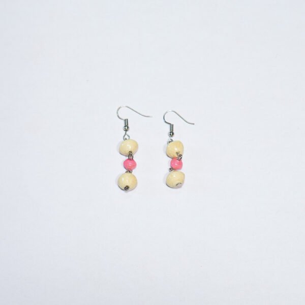 Triple bead Symmetrical Dangle Earrings